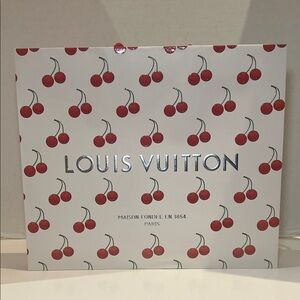 Louis Vuitton Limited Edition Murakami cherry motifs shopping bag